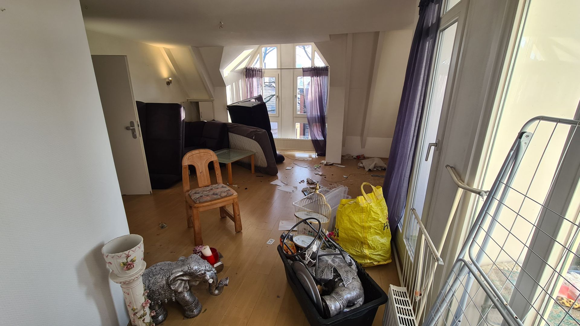 Wohnraum während einer Haushaltsauflösung in Bremen